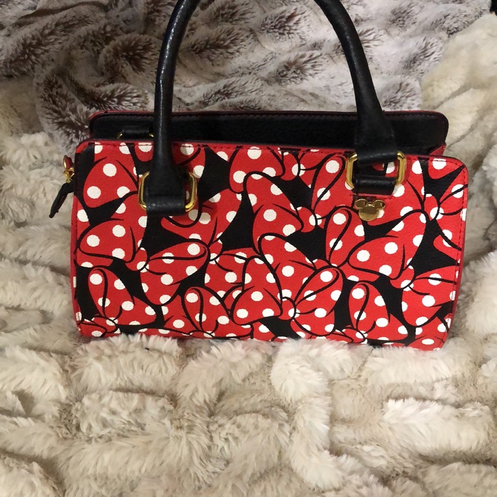 Loungefly Disney Minnie Mouse Bow Handbag - Picture 2 of 4